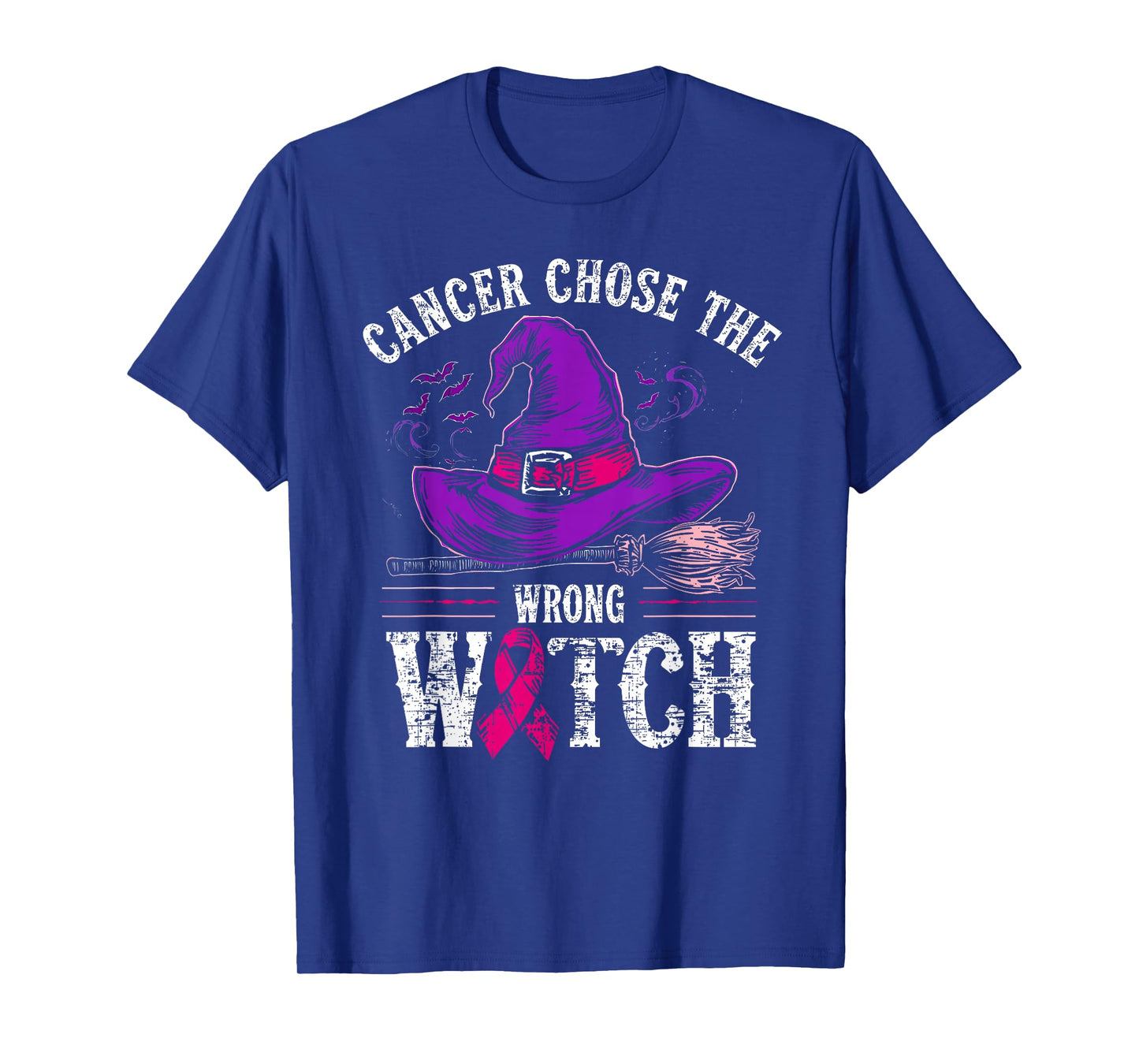 Cancer Chose The Wrong Witch Breast Cancer Awareness T-Shirt