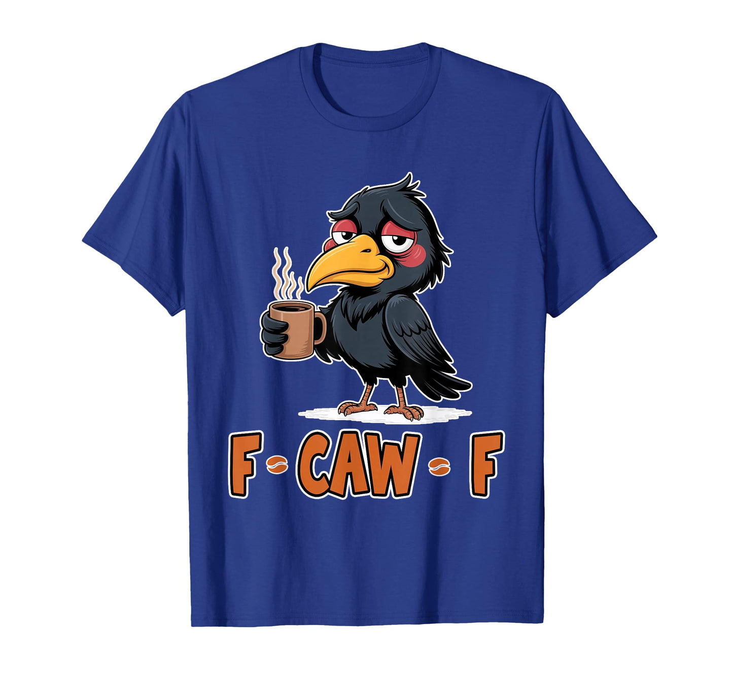 Coffee Crow Gothic Raven Funny Halloween F Caw F Meme Humor T-Shirt