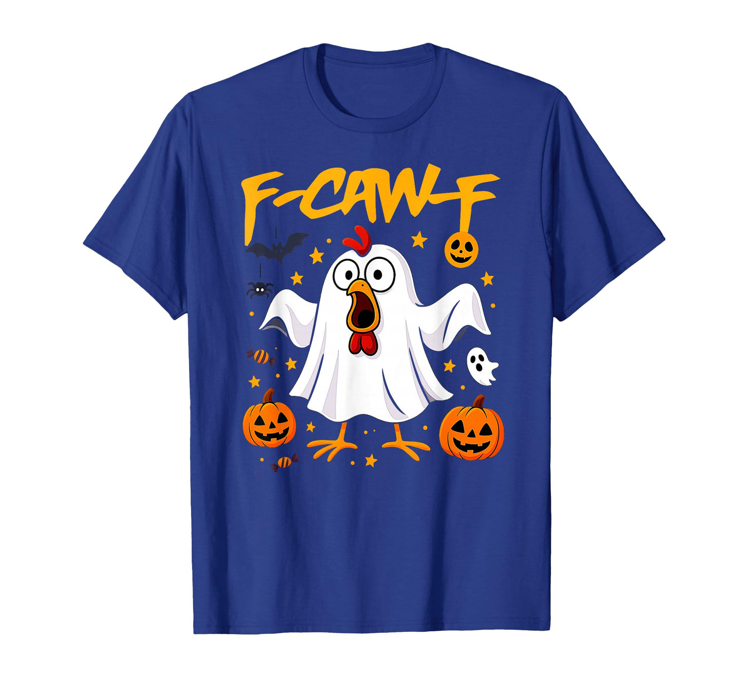 F-CAW-F Halloween Chicken Ghost T-Shirt