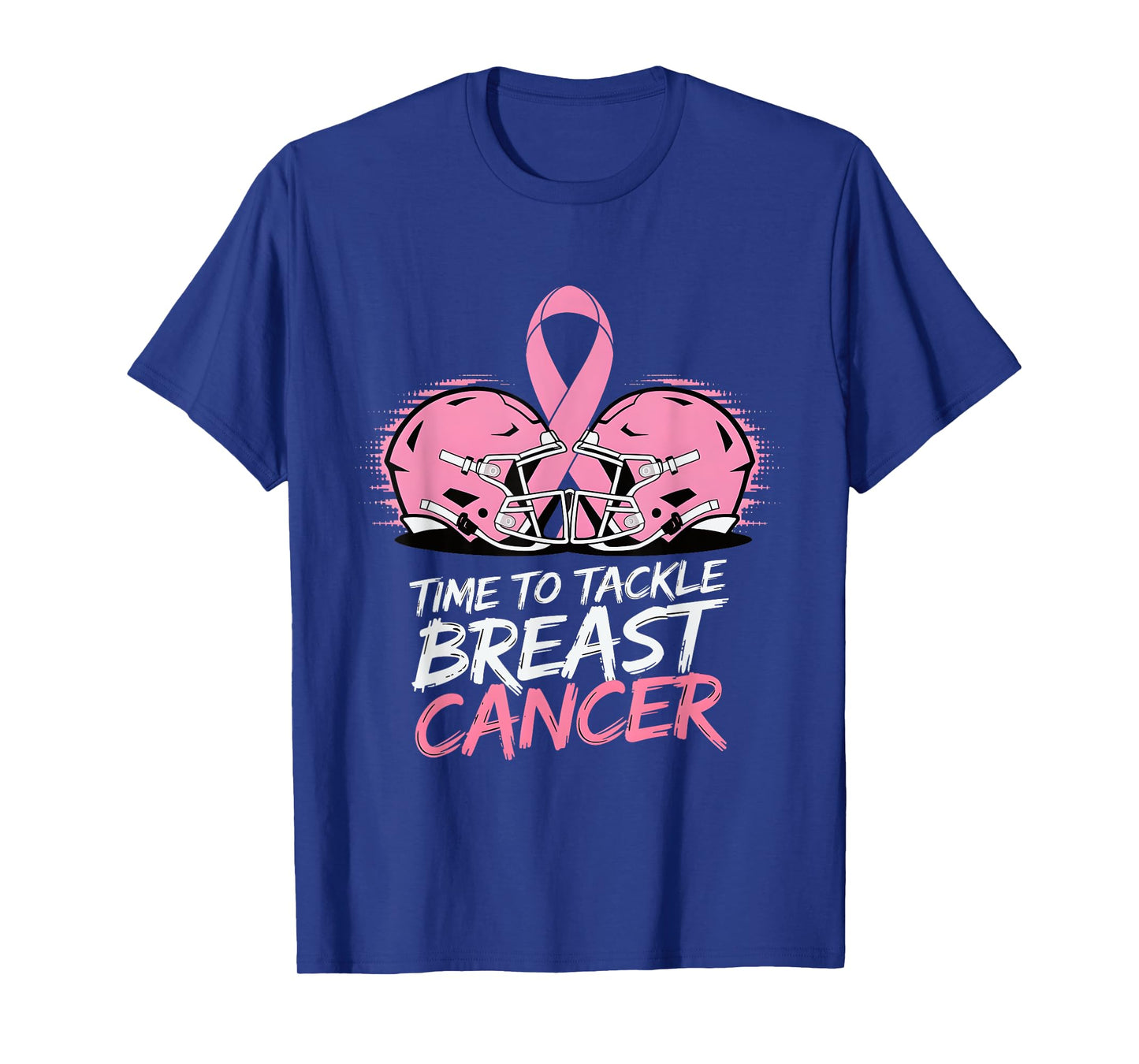 Tackle Football Breast Cancer Awareness Pink Ribbon Boys Kid T-Shirt