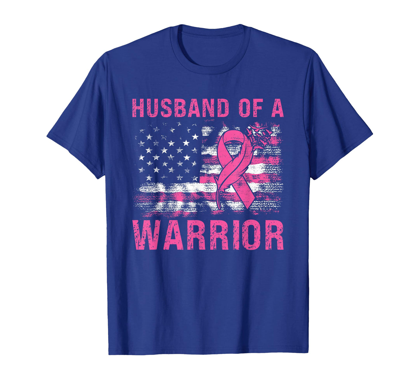 Husband Of A Warrior Breast Cancer Awareness Support Squad T-Shirt