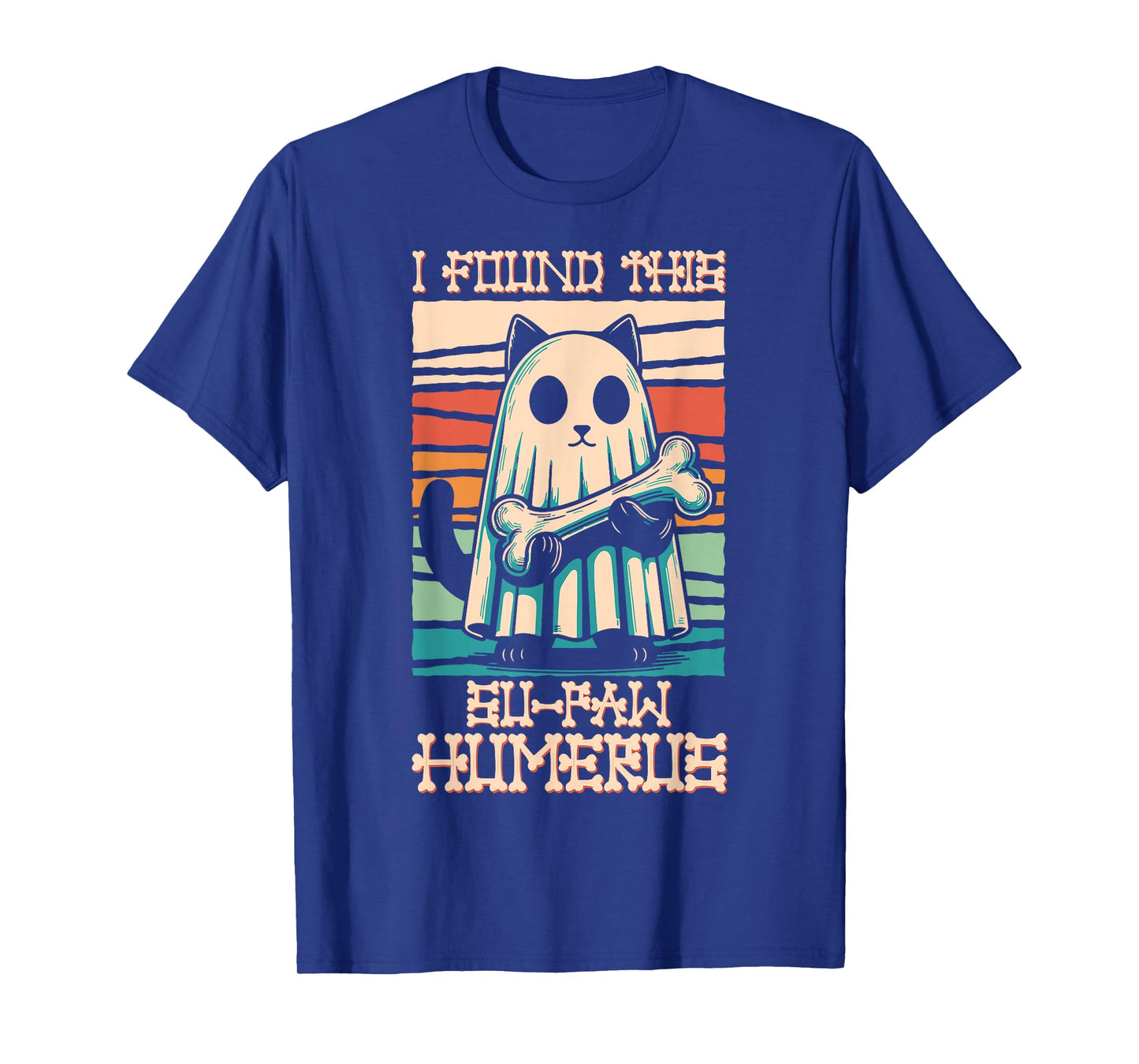 I Found This Su-Paw Humerus - Funny Cat Halloween T-Shirt