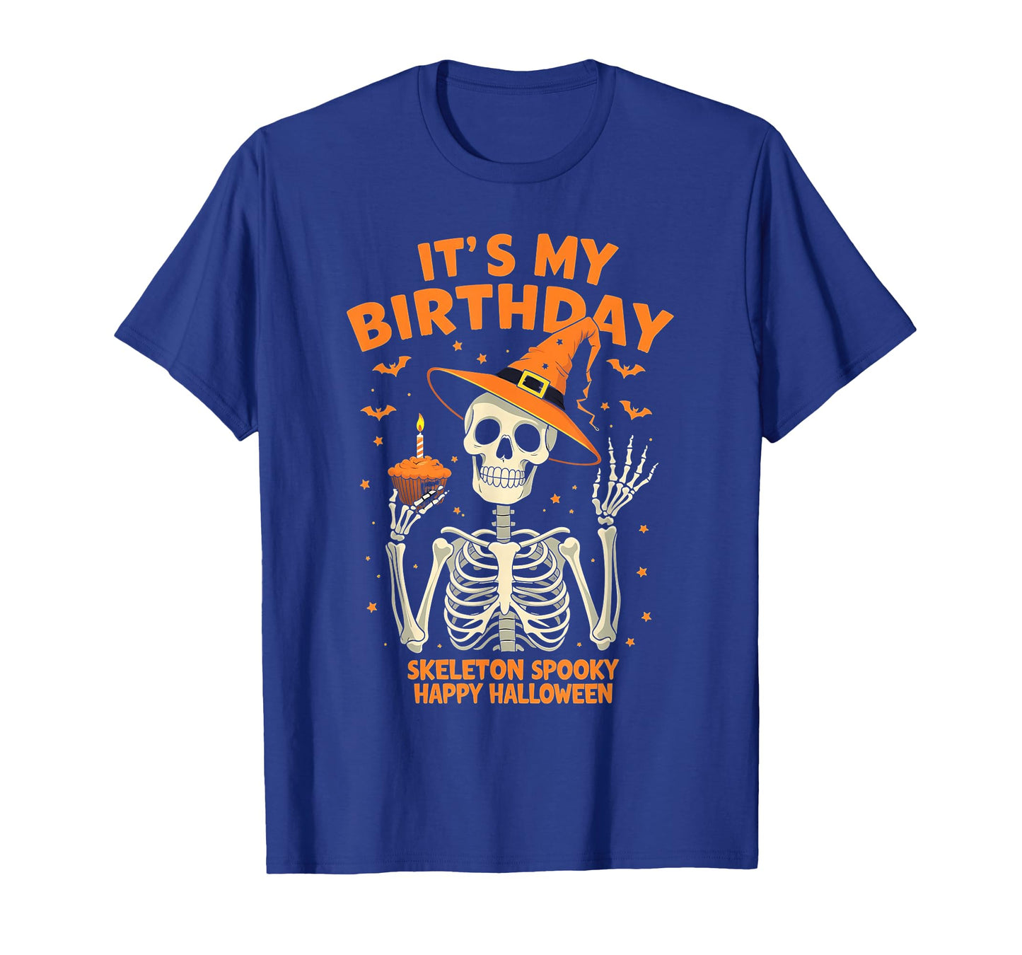 It's My Birthday Skeleton Spooky Halloween Costume Tee T-Shirt
