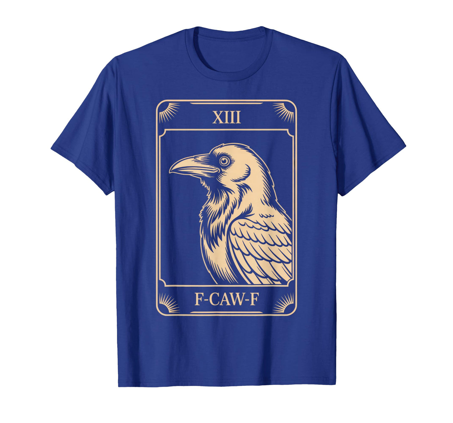 F-CAW-F Raven Tarot Inspired Art for Mystics Halloween Vibes T-Shirt