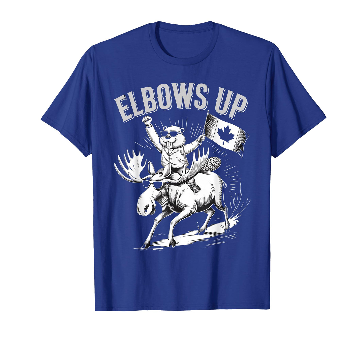 Elbows Up Animal Moose Beaver Canada Nature Beaver T-Shirt