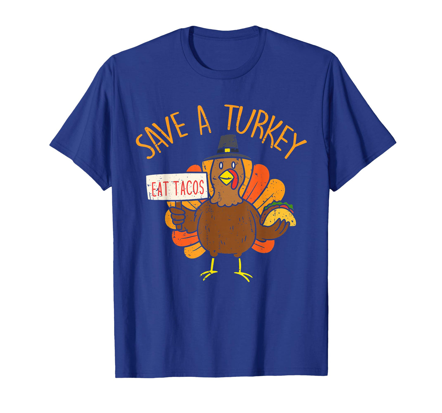 Save A Turkey Eat Tacos Funny Thanksgiving Gift T-Shirt