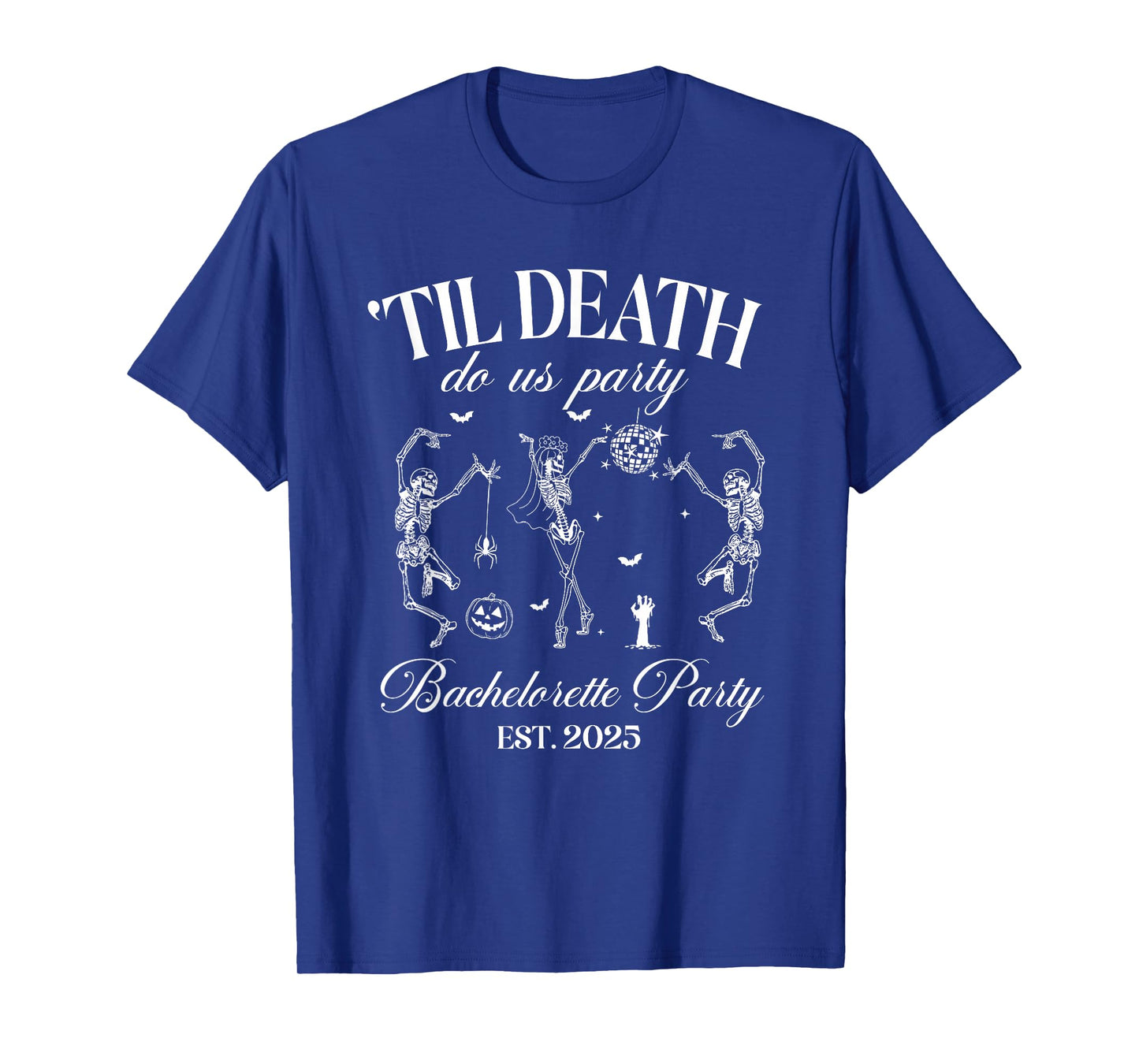 Til Death Do Us Party Retro Halloween Bachelorette Matching T-Shirt