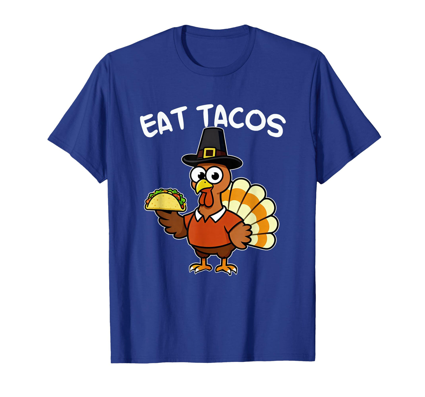 Eat Tacos Pilgrim Turkey Thanksgiving Dinner Mexican Autumn T-Shirt