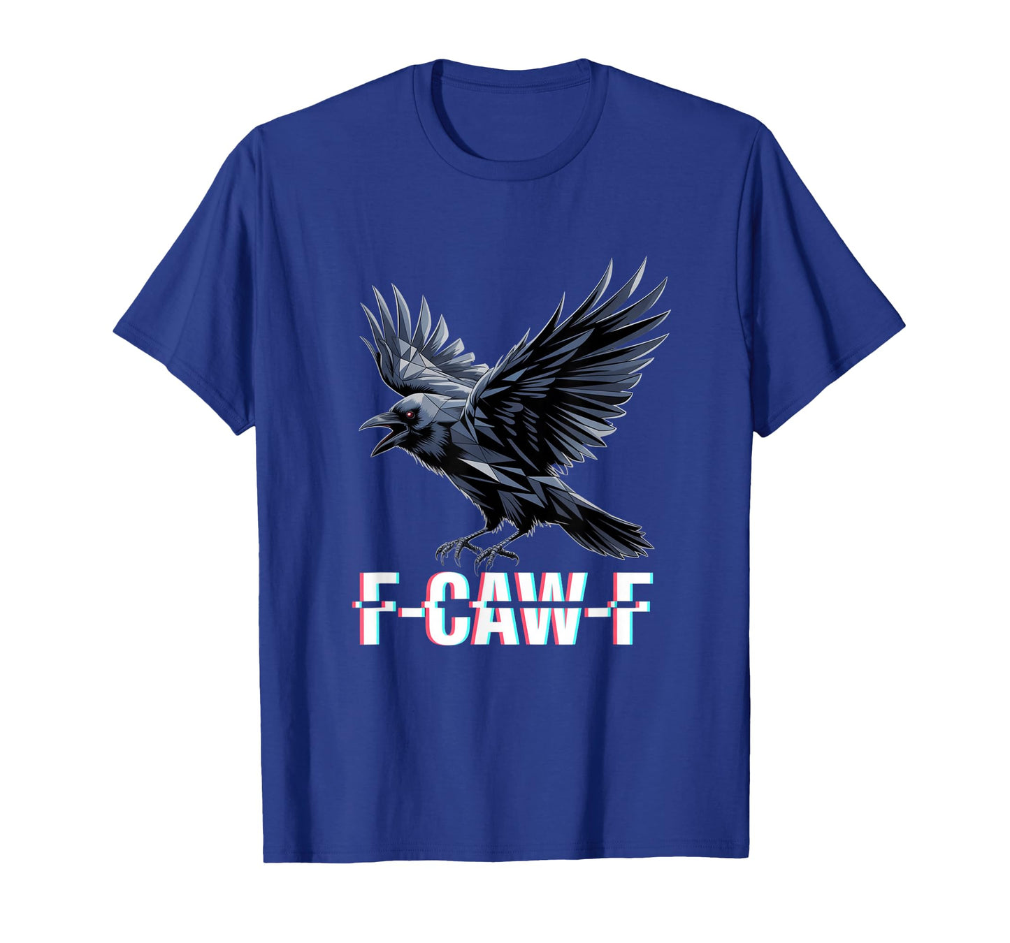F-Caw-F Crow Funny Gothic Moon Black Bird Halloween T-Shirt