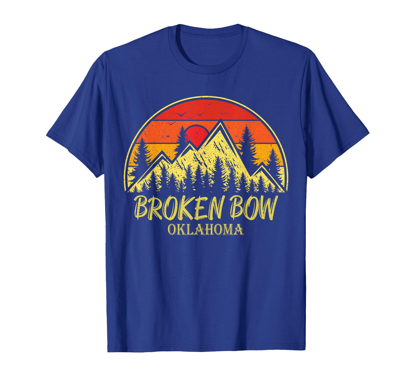 Vintage Broken Bow Oklahoma OK Mountains Hiking Souvenir T-Shirt