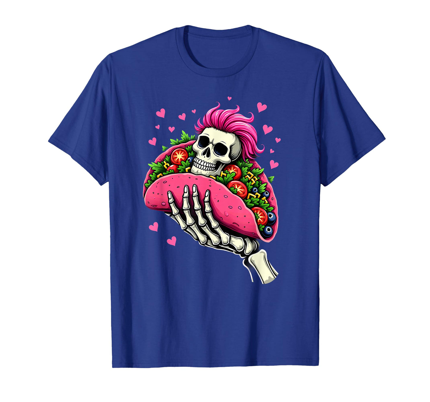 Creepy Skeleton Hand Holding A Taco Halloween T-Shirt