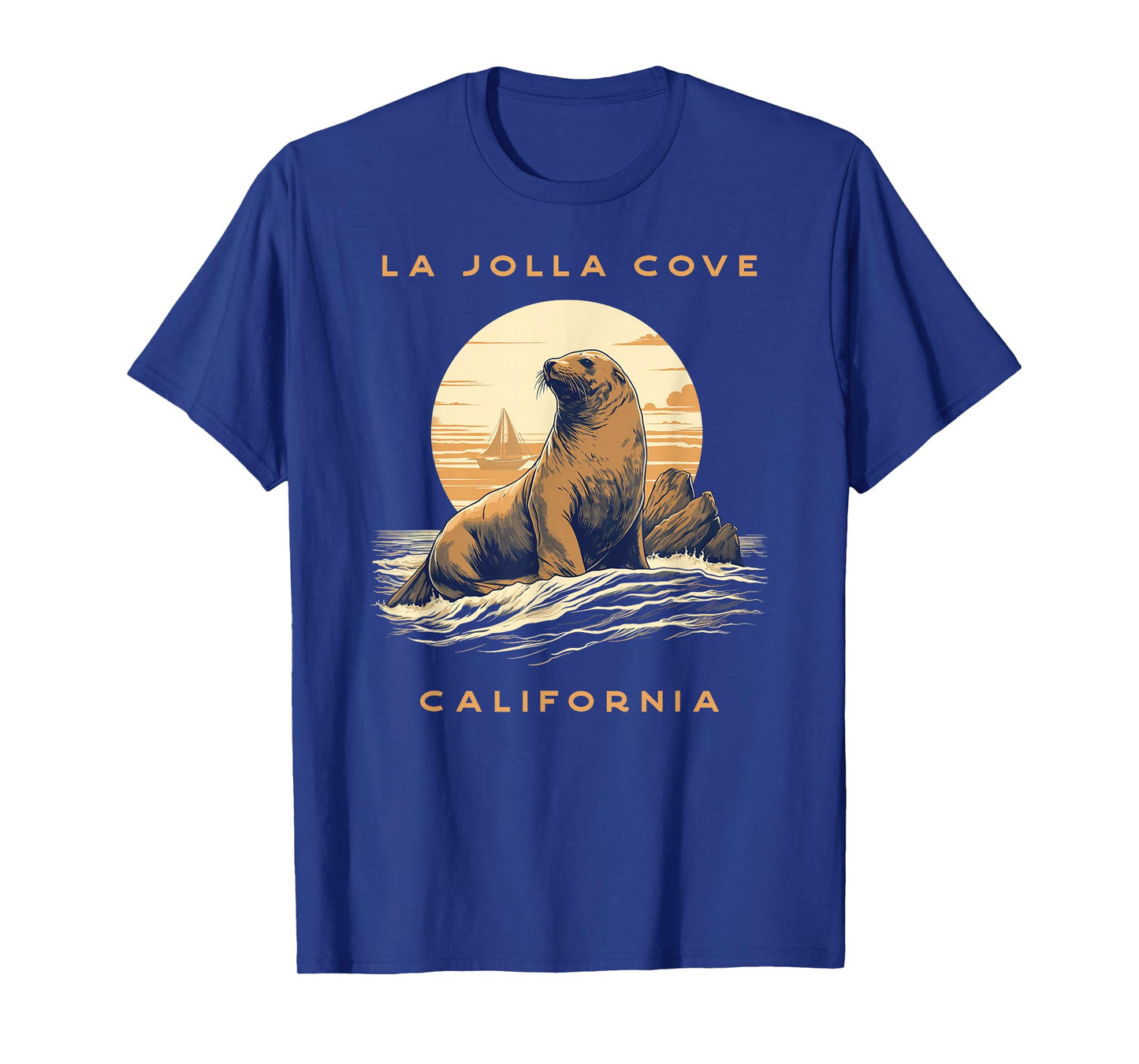 La Jolla Cove Vintage Coastal Sea Lion T-Shirt