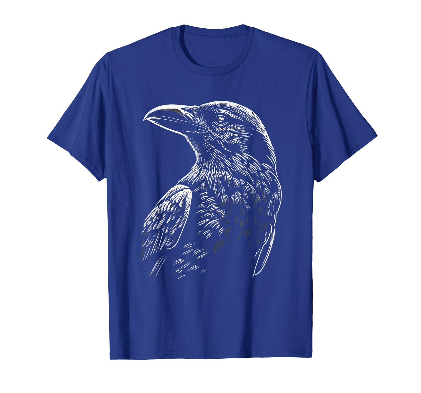Mystical Raven Bird Occult Symbolism Nature Witch Motif T-Shirt