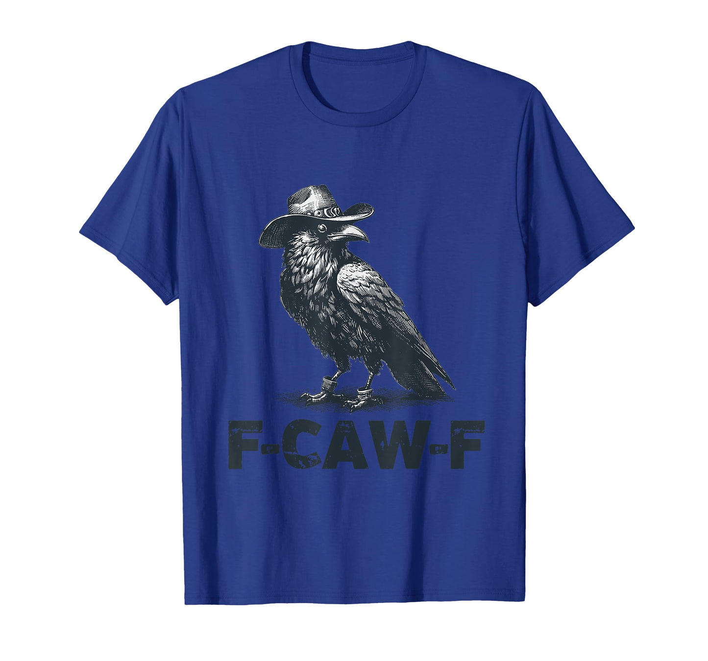 Black Crow F-Caw-F Retro Crow Lover T-Shirt