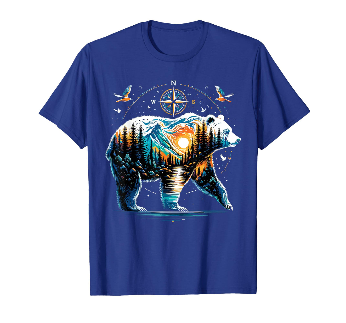 Bear Hiking Grizzly Bear Camping Camper T-Shirt