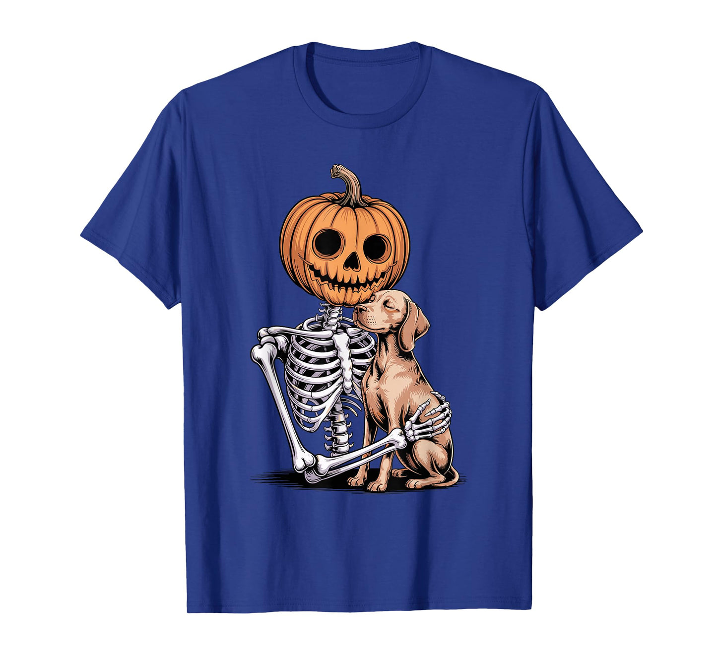 Halloween Skeleton Hungarian Vizsla Magyar Vizslas T-Shirt