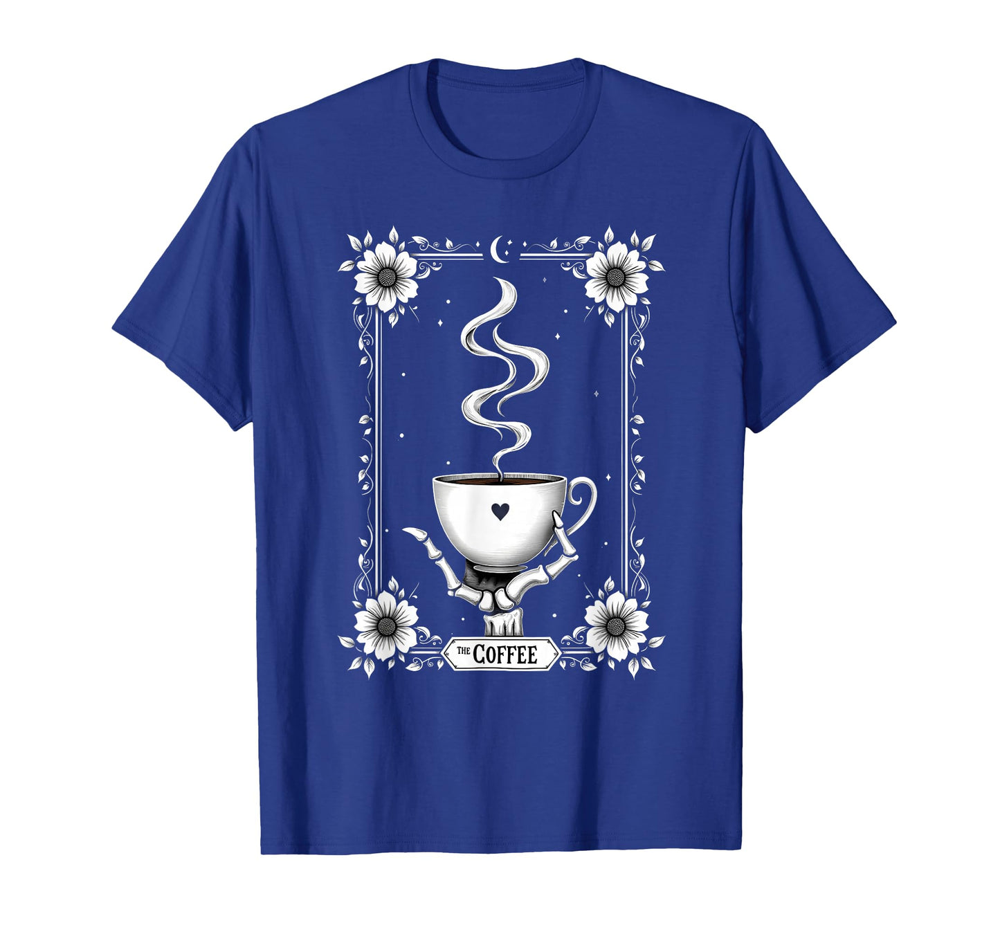 Tarot Card Skeleton The Coffee Halloween T-Shirt