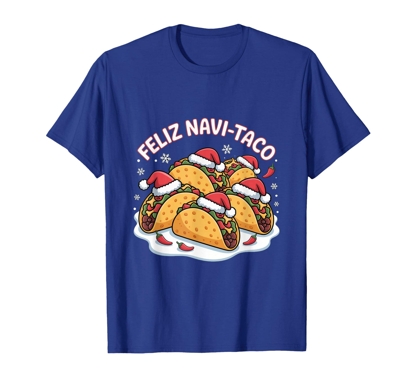Feliz Navi-Taco Funny Christmas Taco Holiday Pun T-Shirt