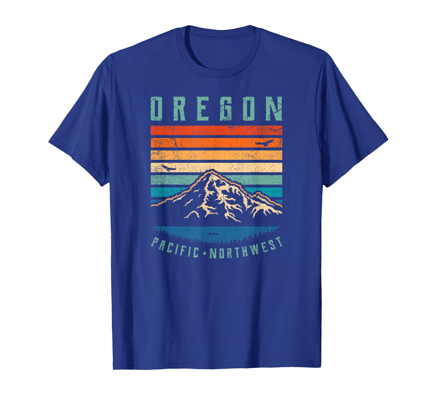 Oregon Retro T Shirt | Vintage Portland Home State Mountains T-Shirt