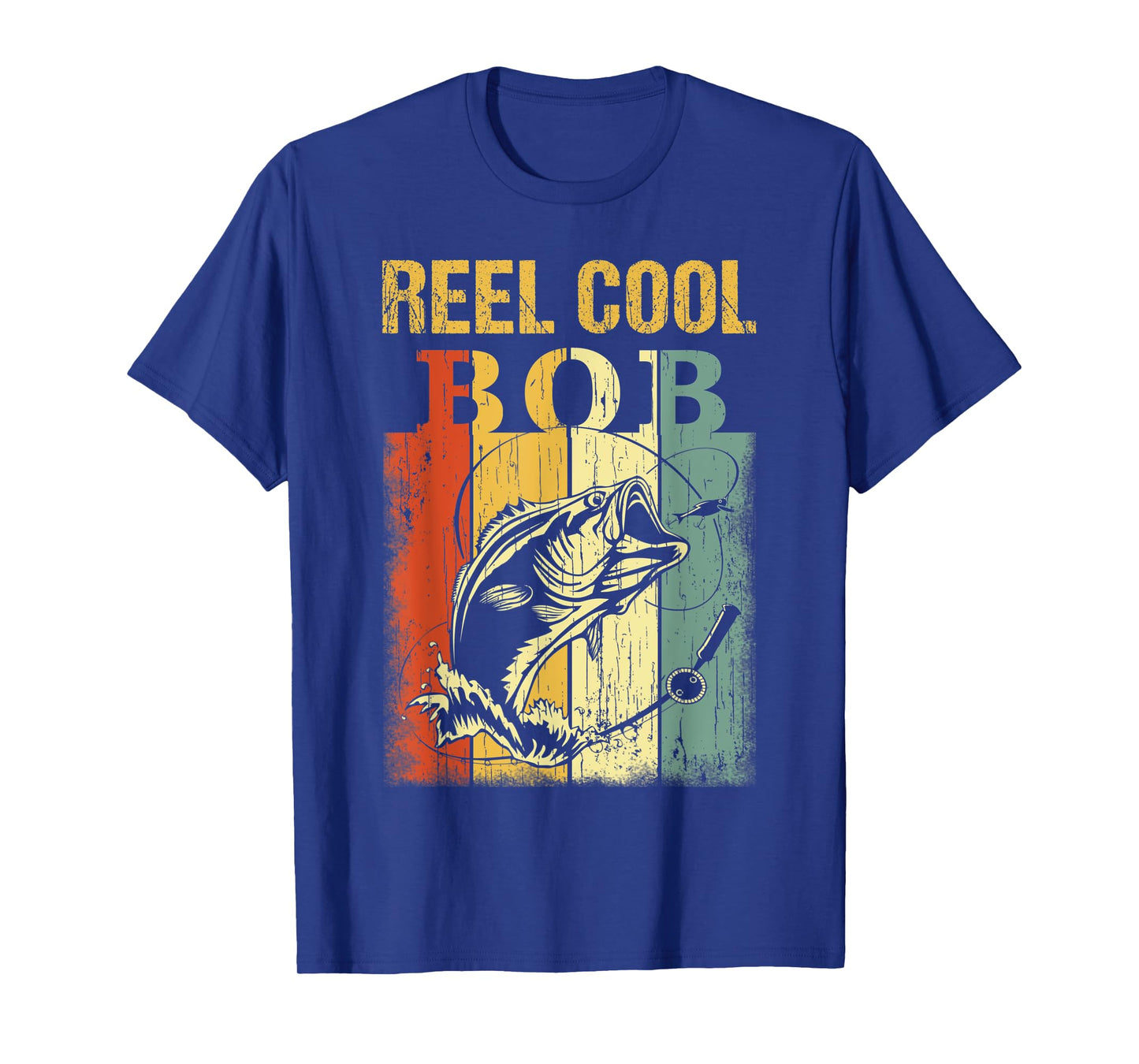 Mens Reel Cool BOB T-Shirt Vintage Fishing Fathers Day T-Shirt