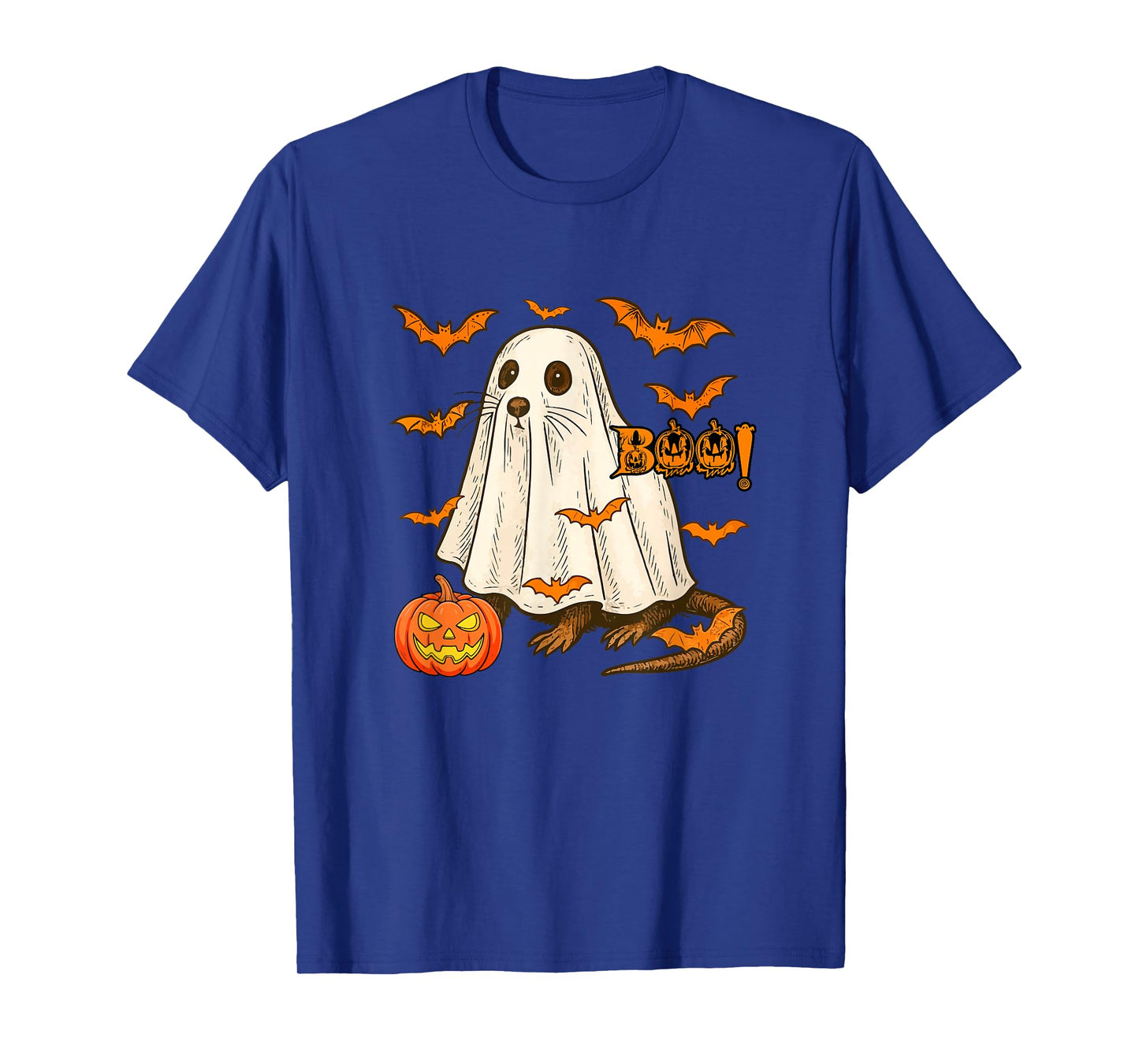 Boo Halloween Muskrat Cosplay Ghost Costume Animal Lover T-Shirt