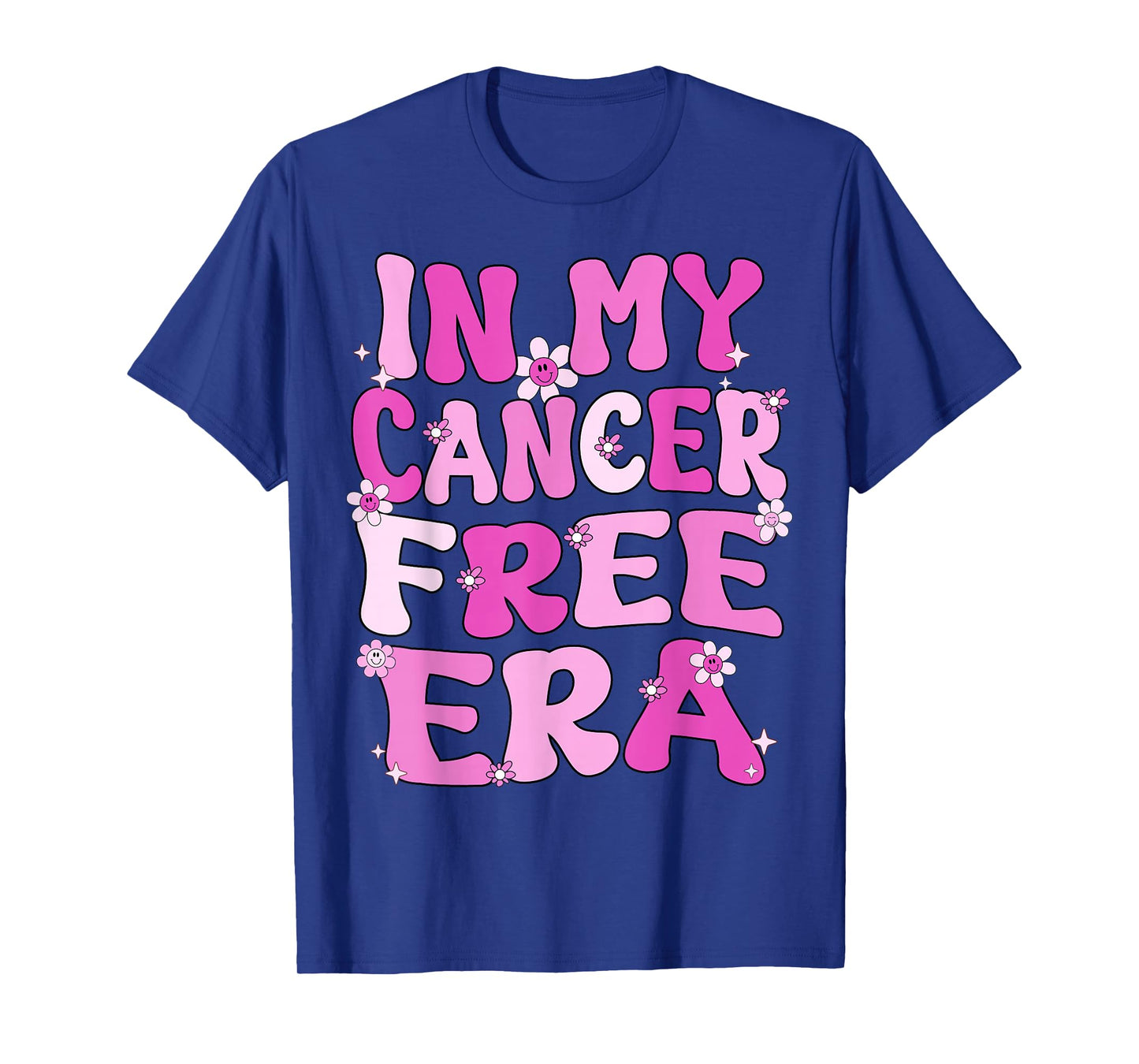 In My Cancer Free Era Retro Groovy Breast Cancer Awareness T-Shirt