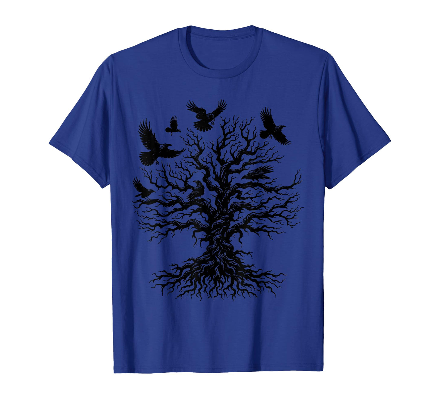 Retro Gothic Raven Tree T-Shirt