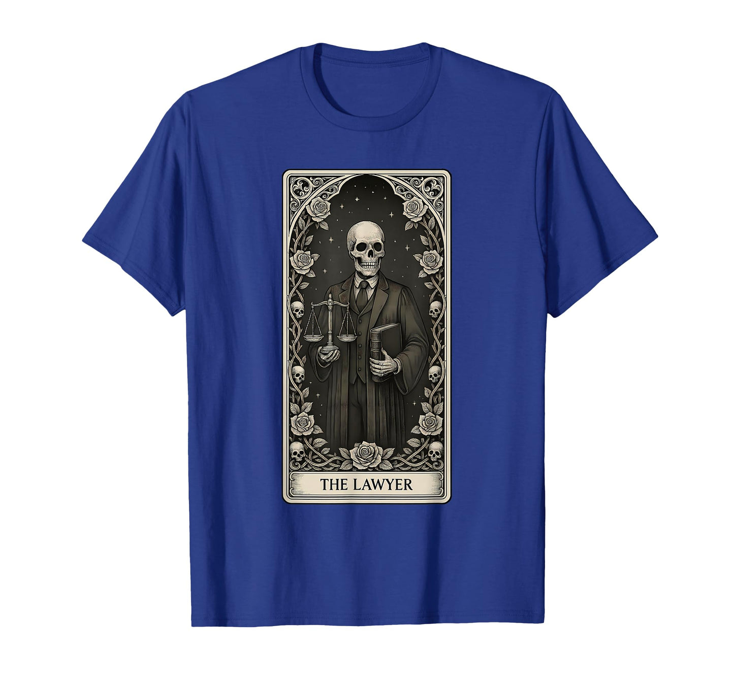 The Lawyer Skeleton Tarot Card T-Shirt