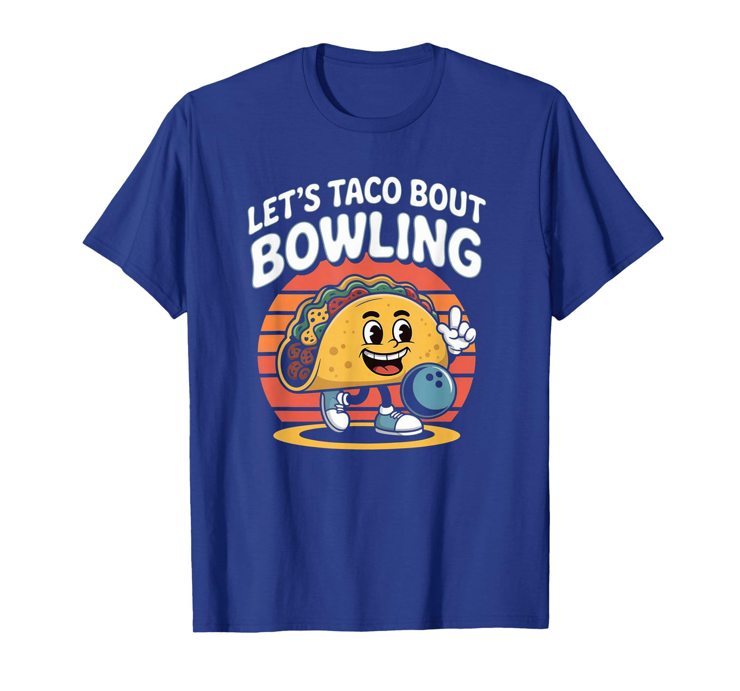 Taco Bowling League Humor Ten Pin Fun Design T-Shirt