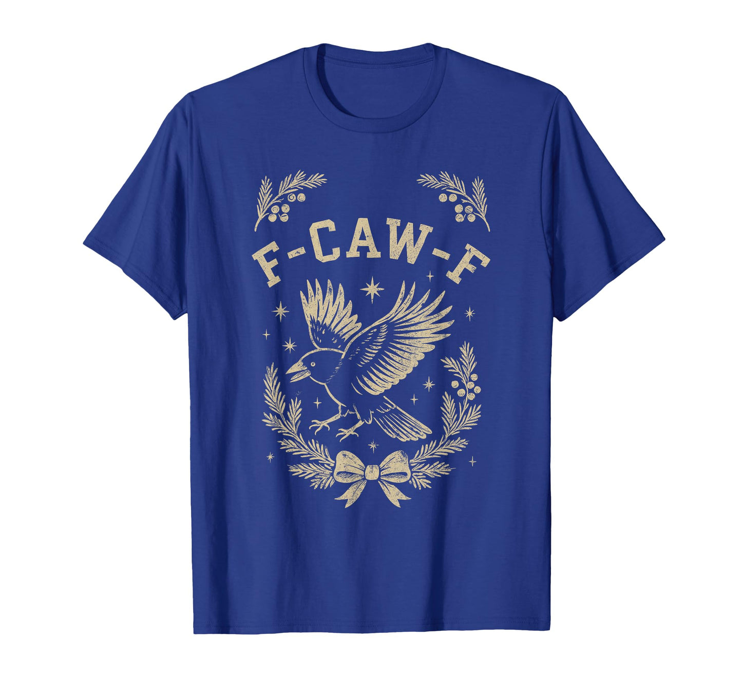 Funny Christmas F-CAW-F Crow T-Shirt