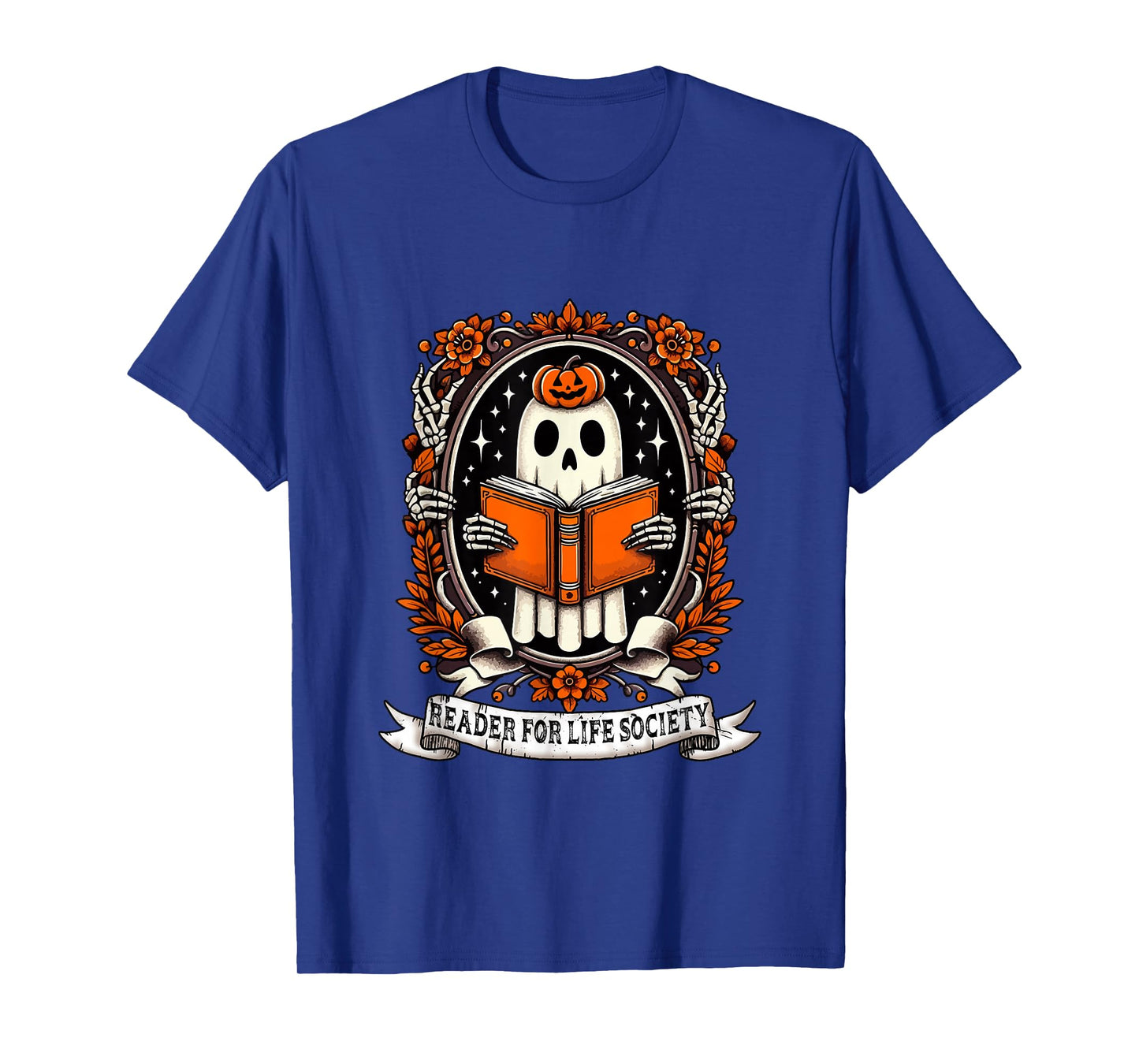 Reader Funny Joke Life Society Halloween Boo Librarian T-Shirt