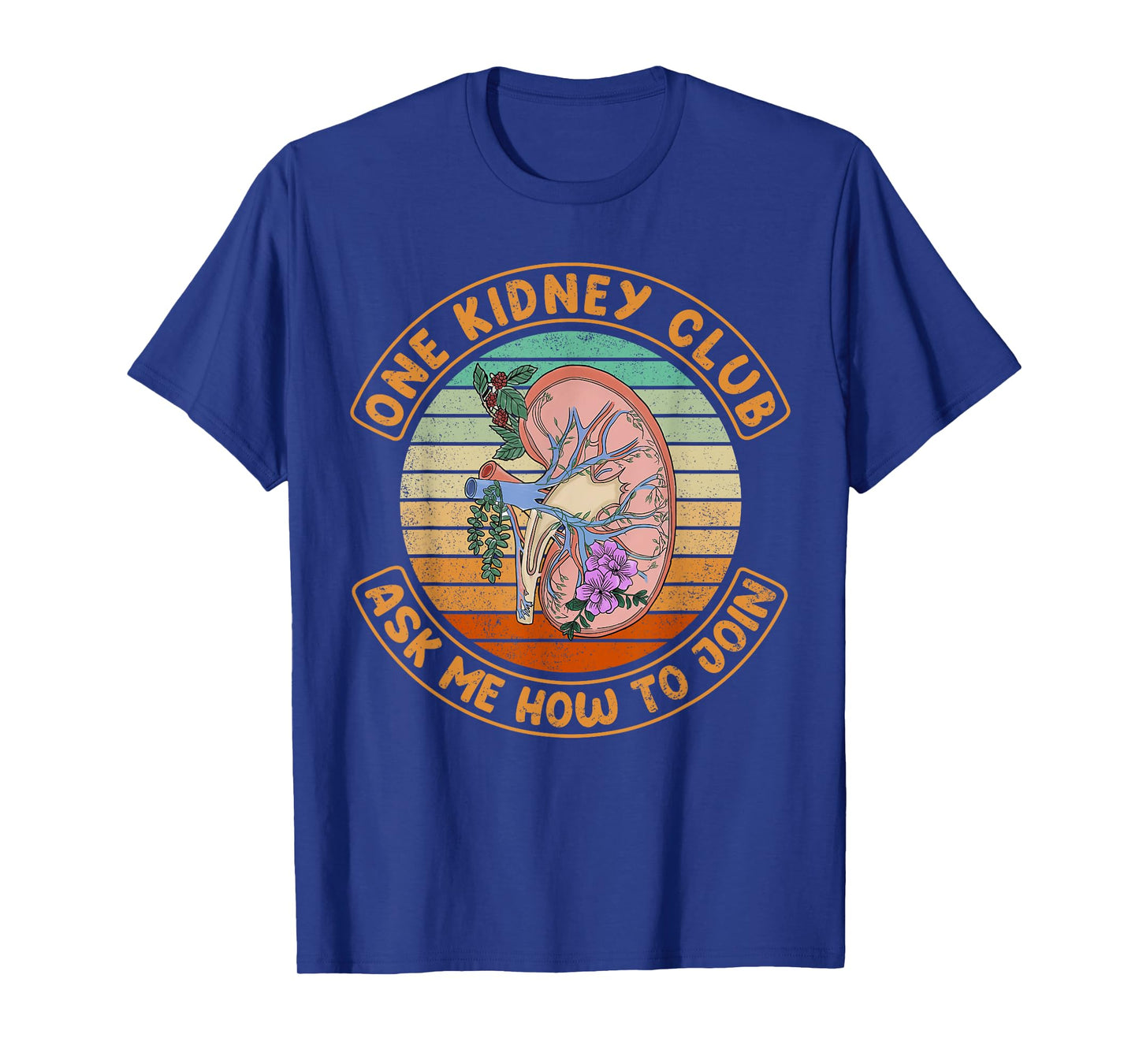 Vintage Funny Kidney Transplant One Kidney Club T-Shirt