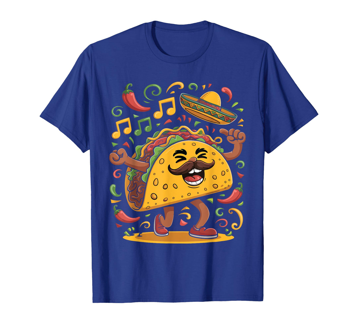 Cinco De Mayo Fiesta Mexican Taco Sombrero Funny T-Shirt