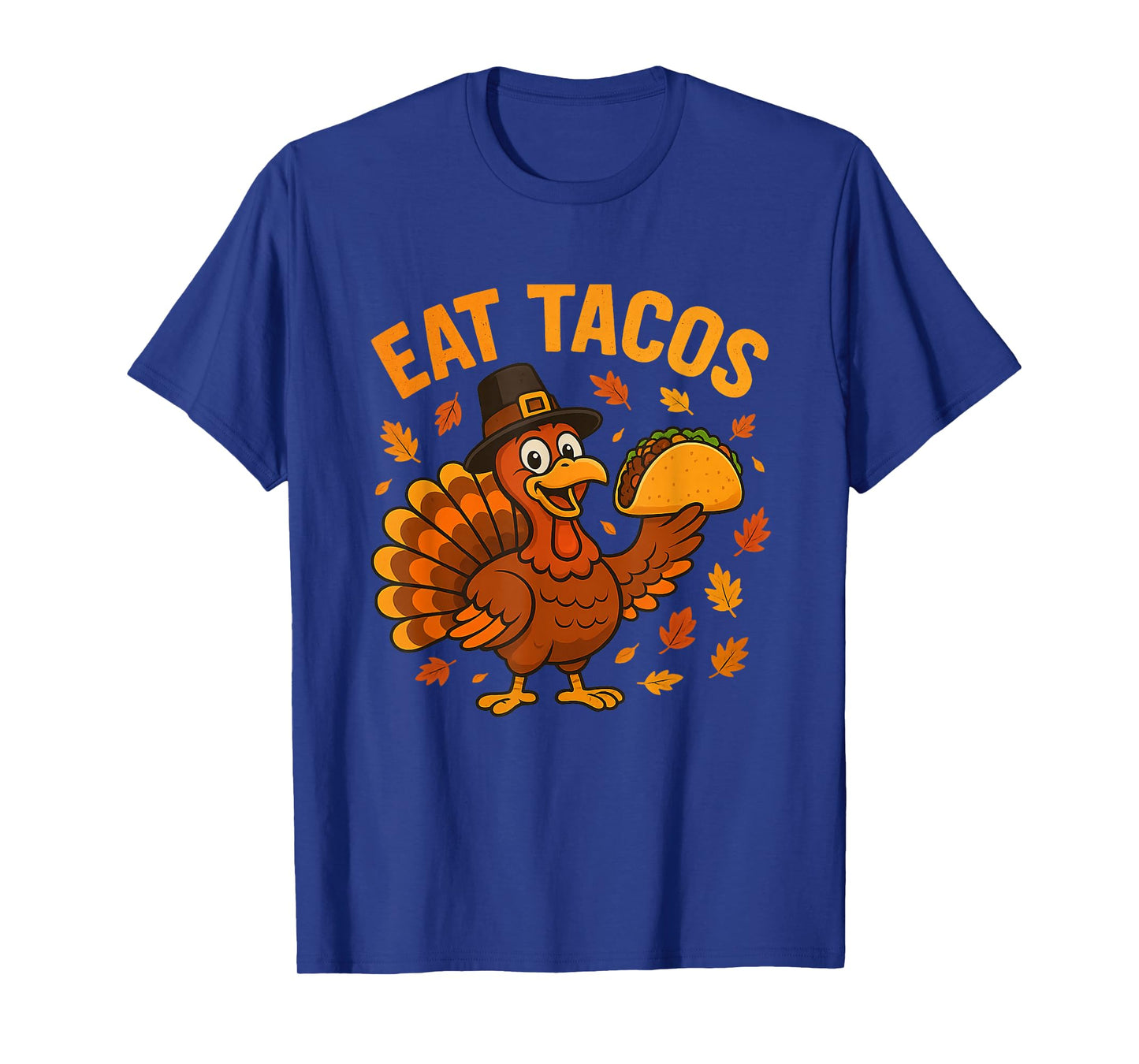 Thanksgiving Funny Mexican Turkey Eats Tacos Squad T-Shirt