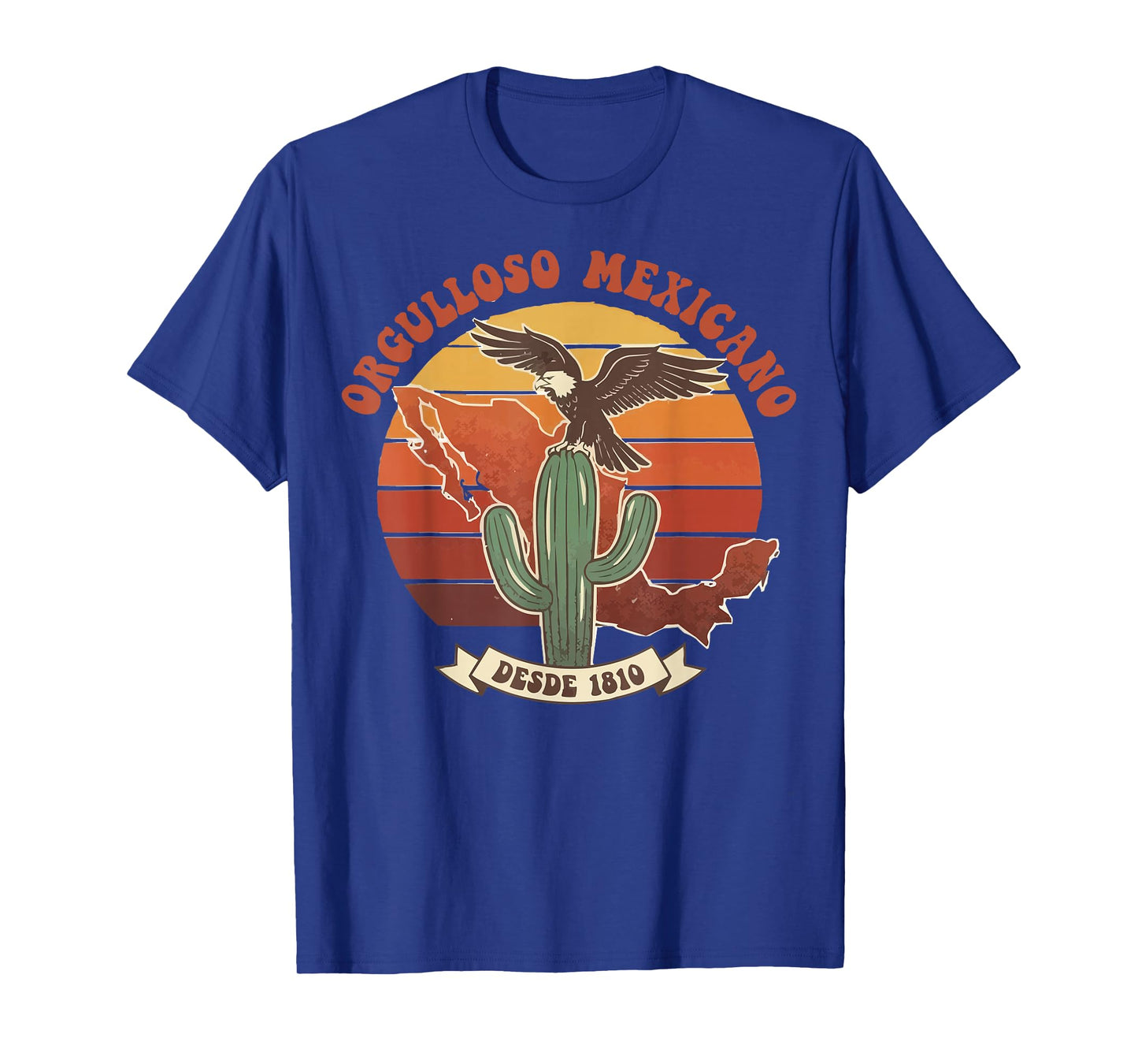 Orgulloso Mexicano Desde 1810 Mexican Chicano Aztec Mayan T-Shirt