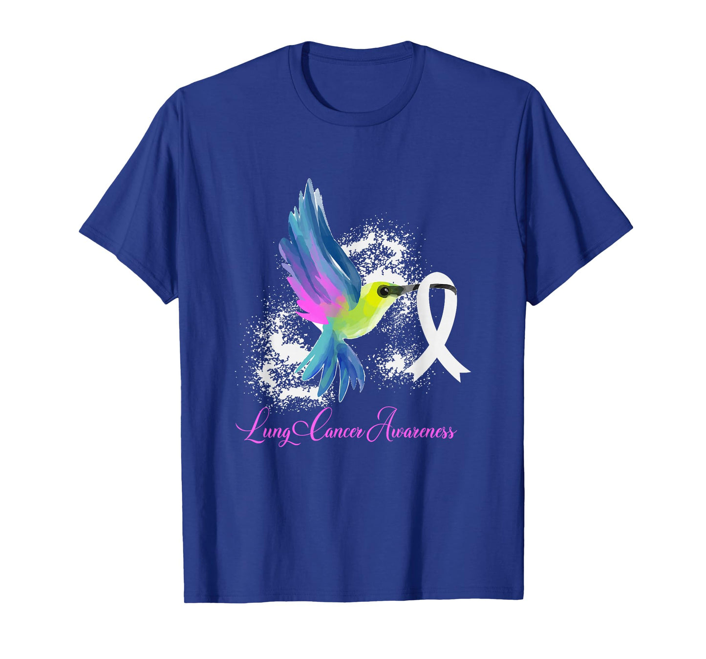 White Ribbon Lung Cancer Survivor Gift Lung Cancer Awareness T-Shirt