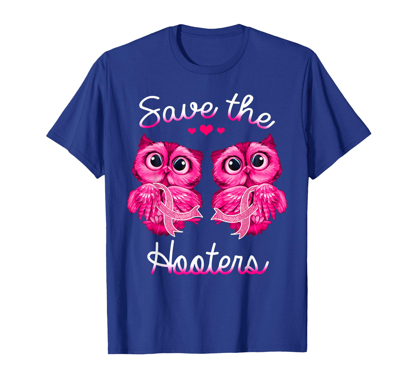 Owl Breast Cancer Awareness Save The Hooters T-Shirt