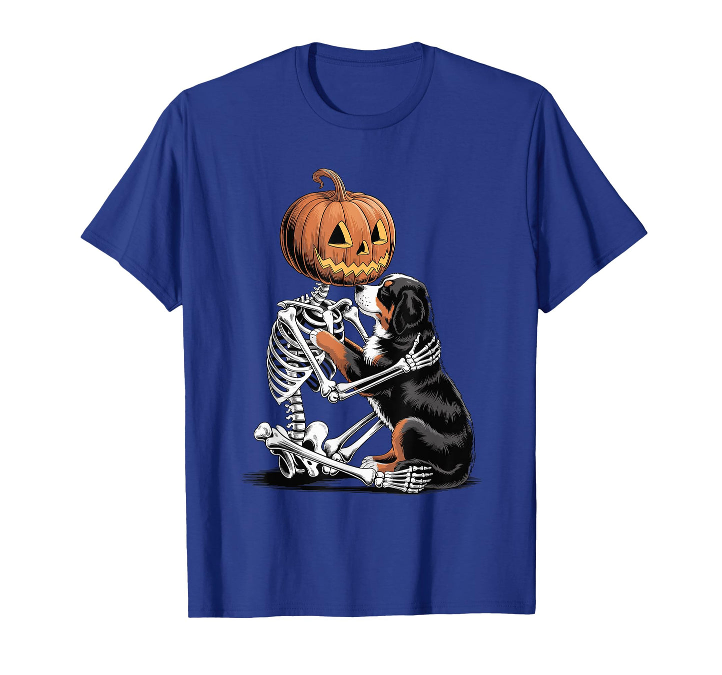 Halloween Skeleton Bernese Mountain Dog Berner T-Shirt