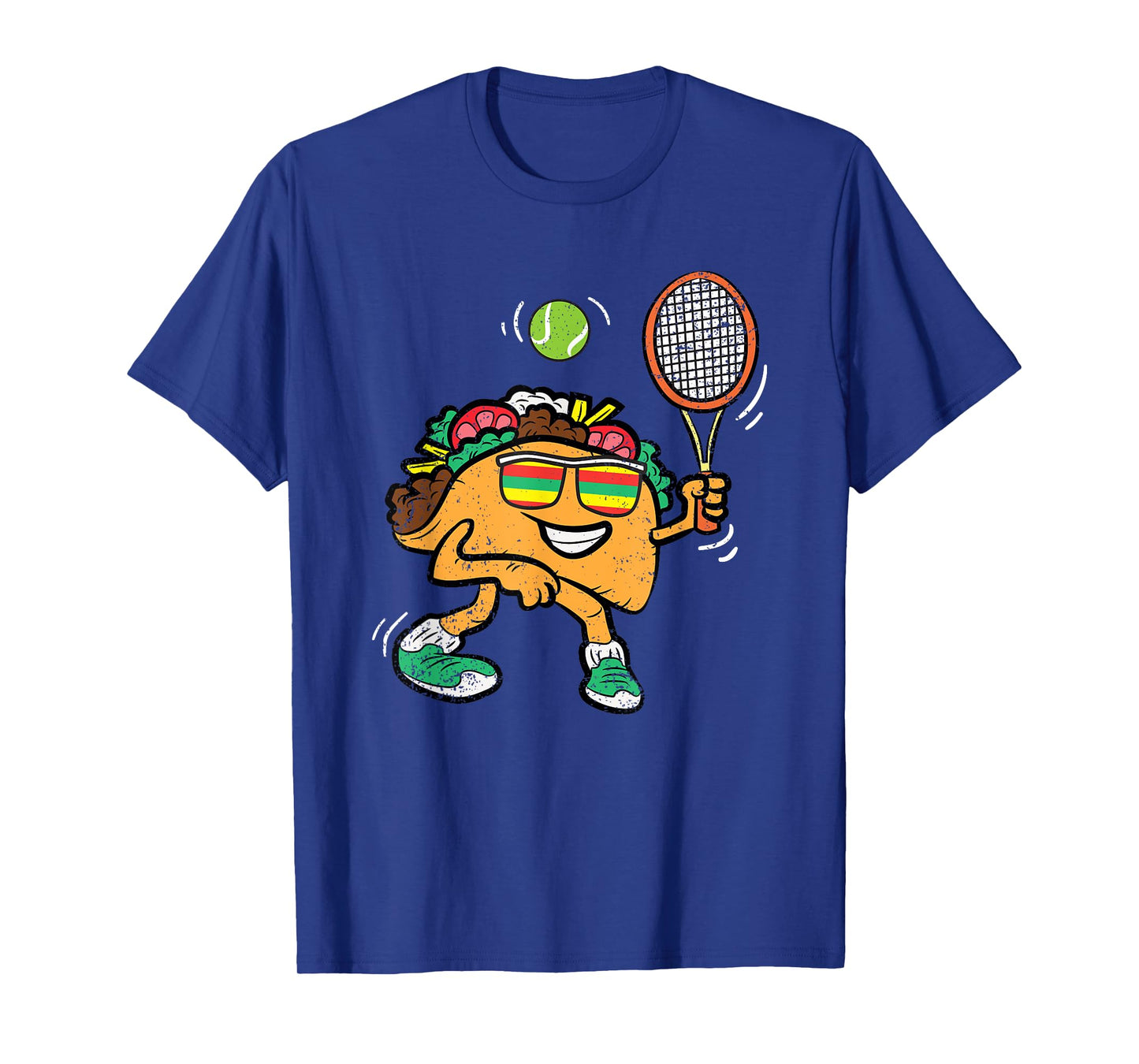 Taco Tennis Player Cinco De Mayo Mexican Bowler Food Fiesta T-Shirt