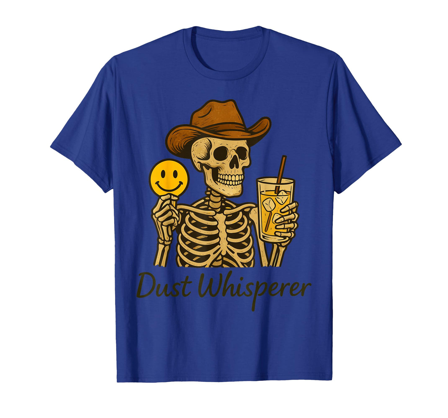 Cowboy Skeleton with Lemonade Dust-Whisperer Gifts T-Shirt