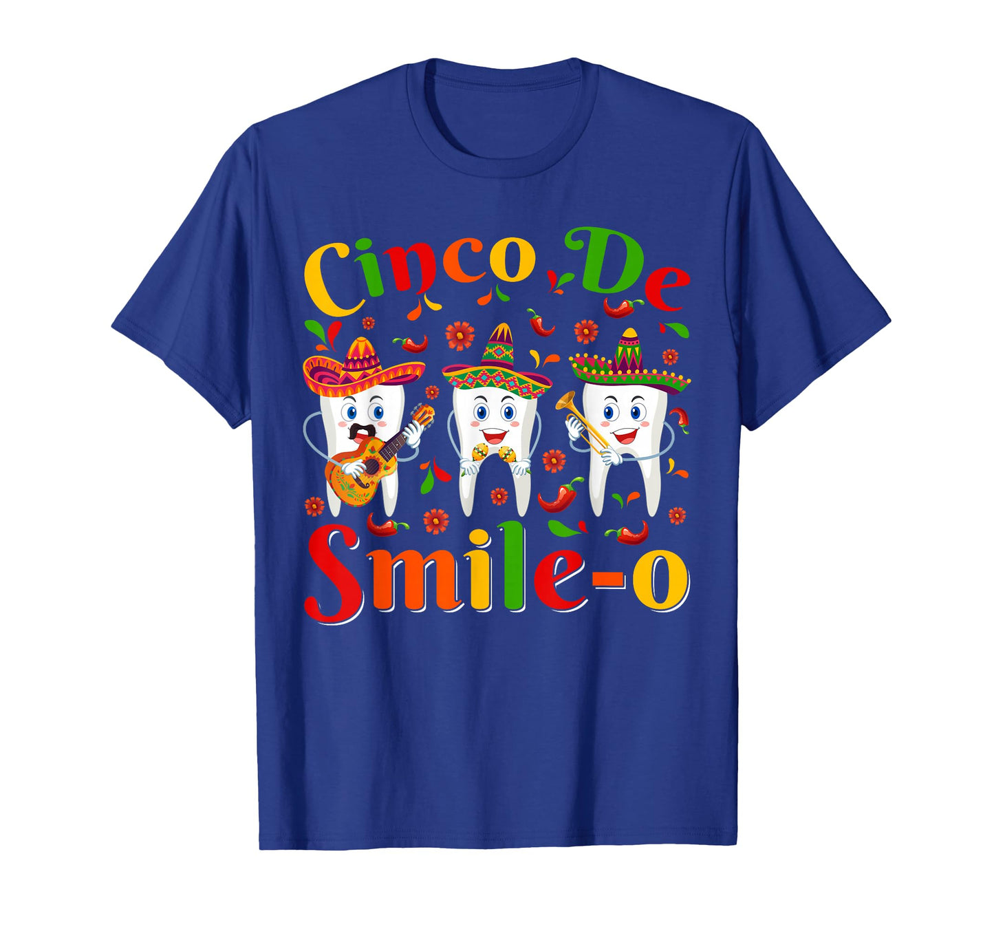 Funn Cinco De Smile-O Sombrero Teeth Cinco De Mayo Women Men T-Shirt