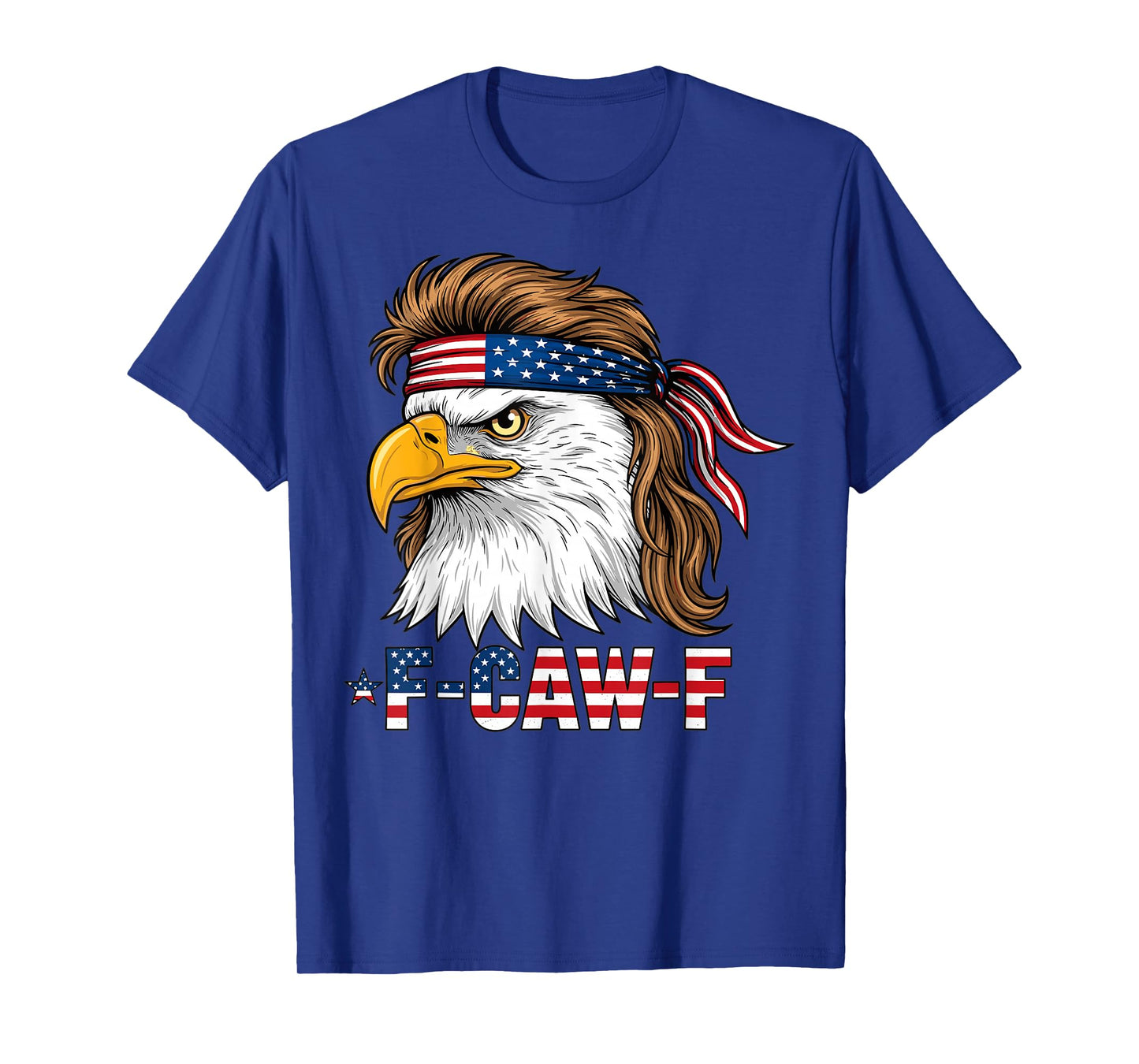 American Bald Eagle F Caw F Bandana Patriotic Design T-Shirt