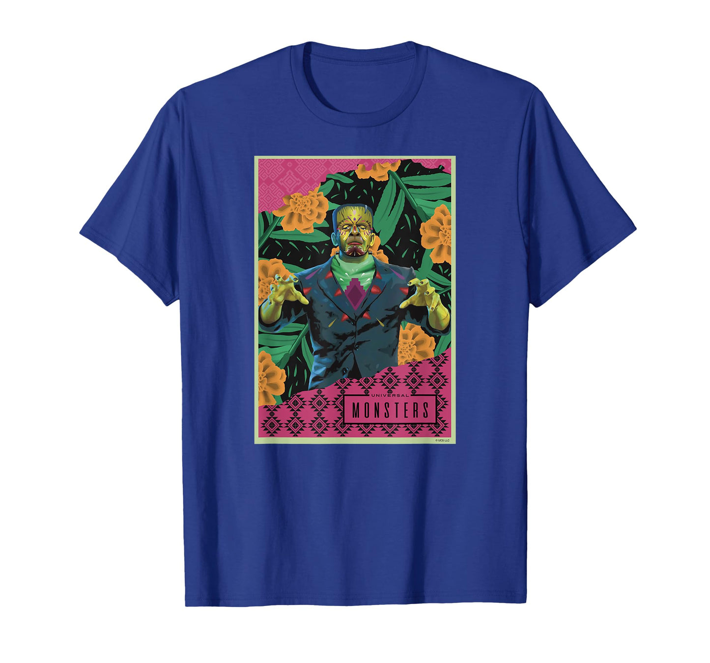 Universal Monsters Frankenstein Día De Los Muertos T-Shirt