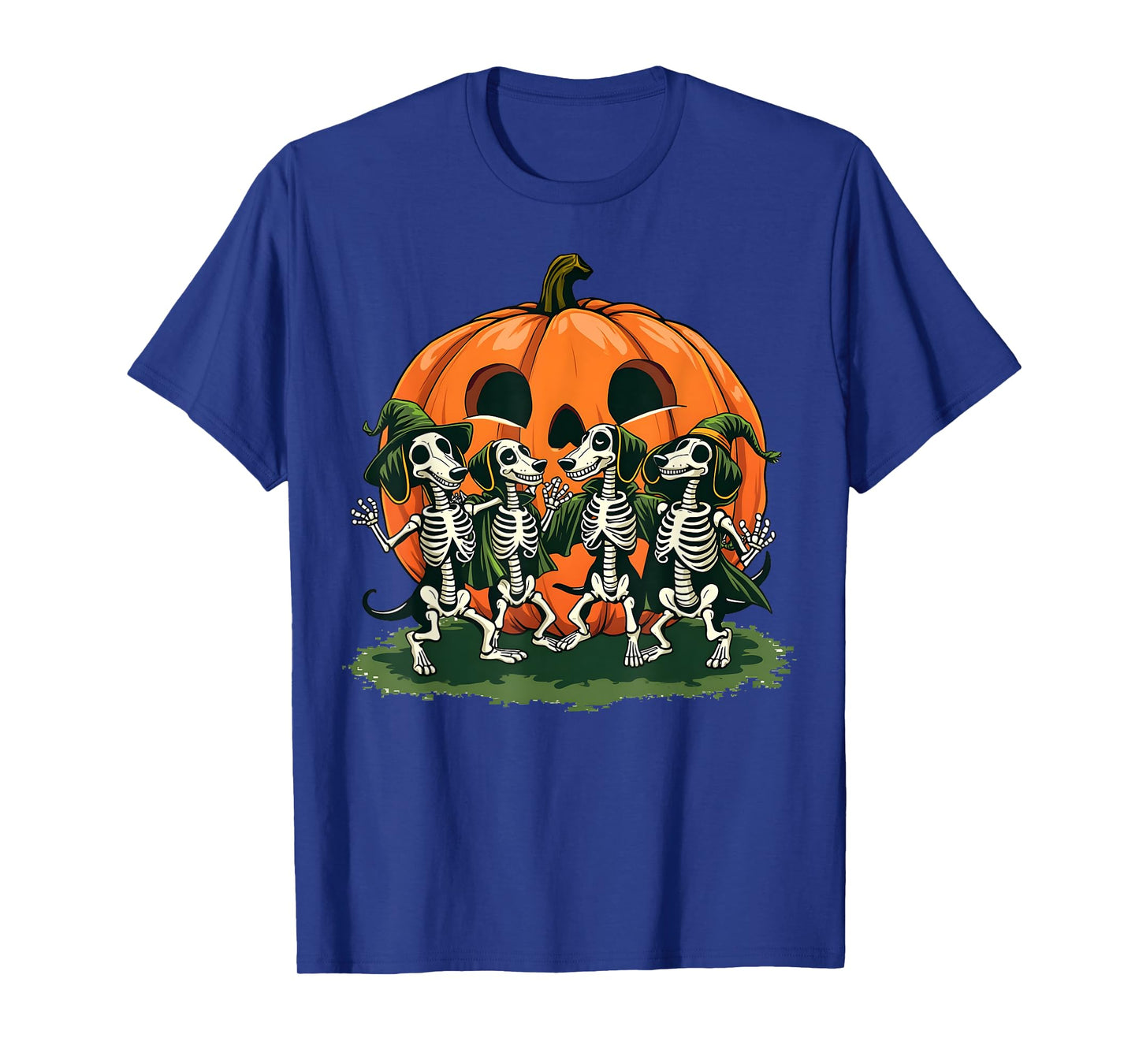 Dancing Skeletons Dachshund Halloween Outfit for Dog Lovers T-Shirt