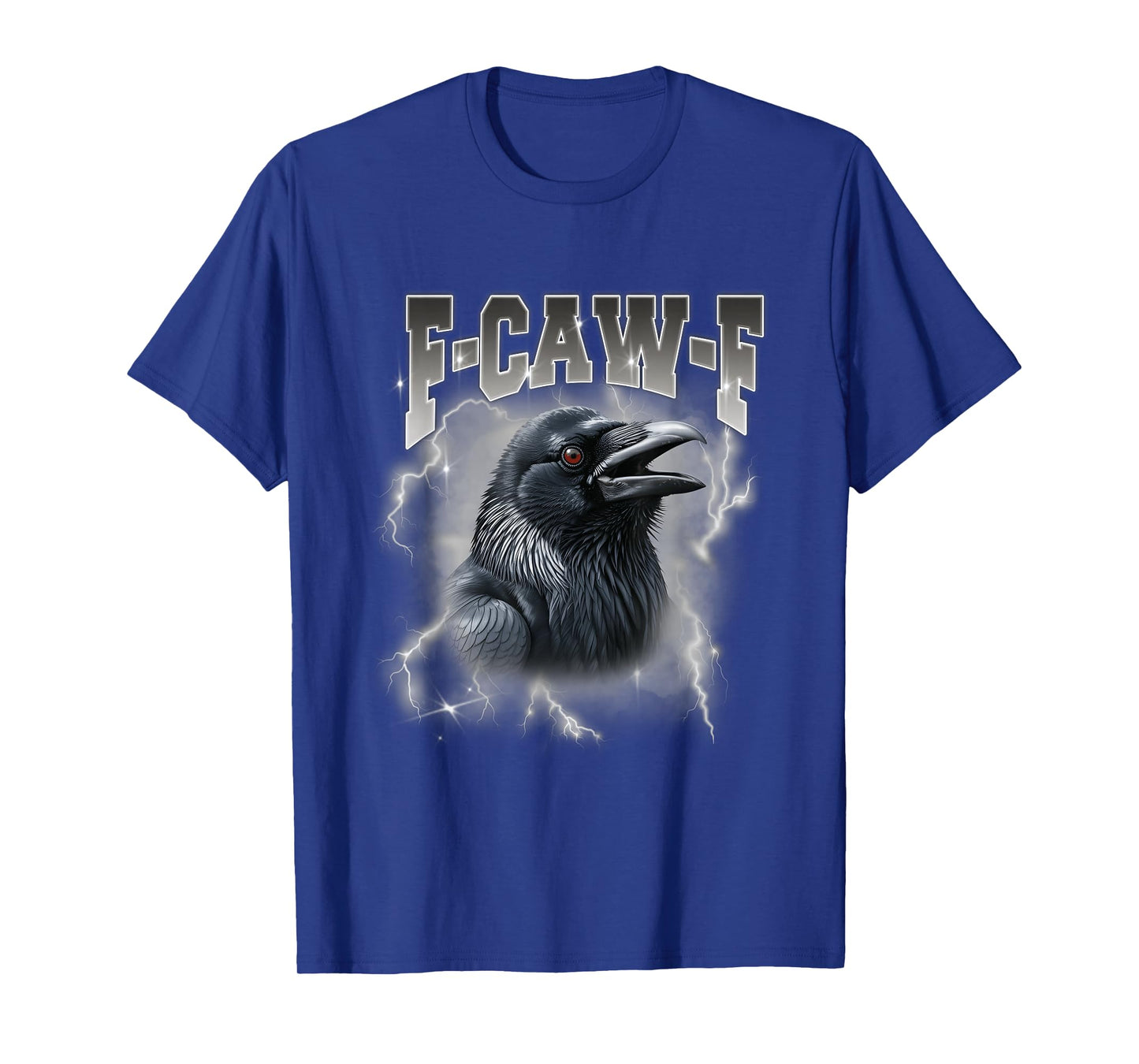 F-Caw-F Black Crow Blackbird FCAWF Vintage Bootleg T-Shirt