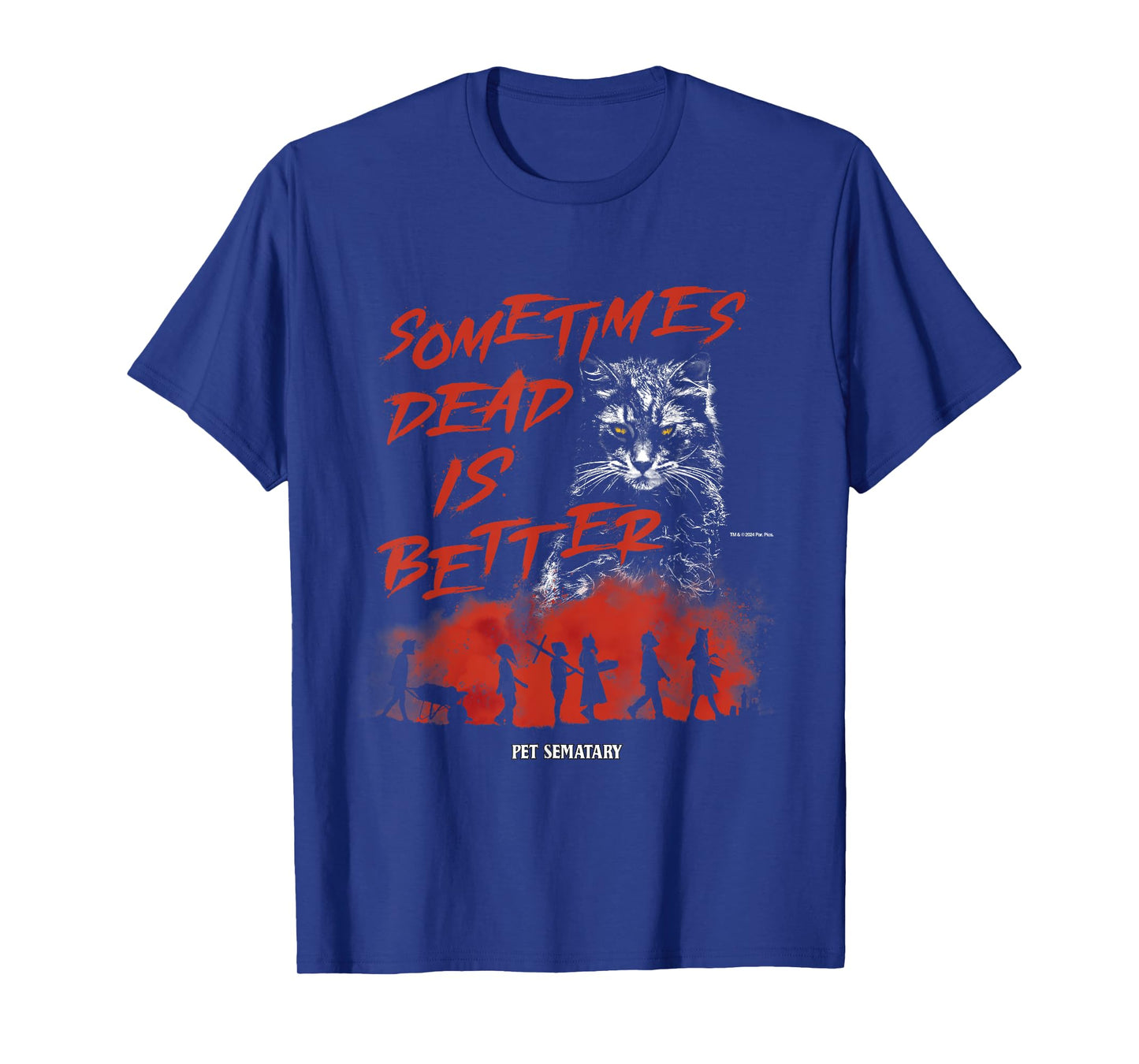 Pet Sematary Halloween Sometimes Dead is Better Cat Design T-Shirt
