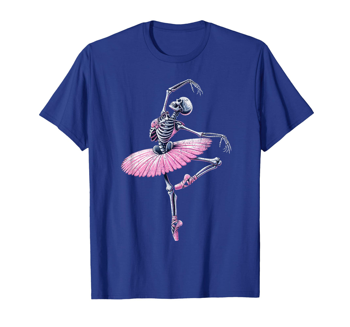 Ballerina Ballet Dance Halloween Dancing Skeleton Women Girl T-Shirt
