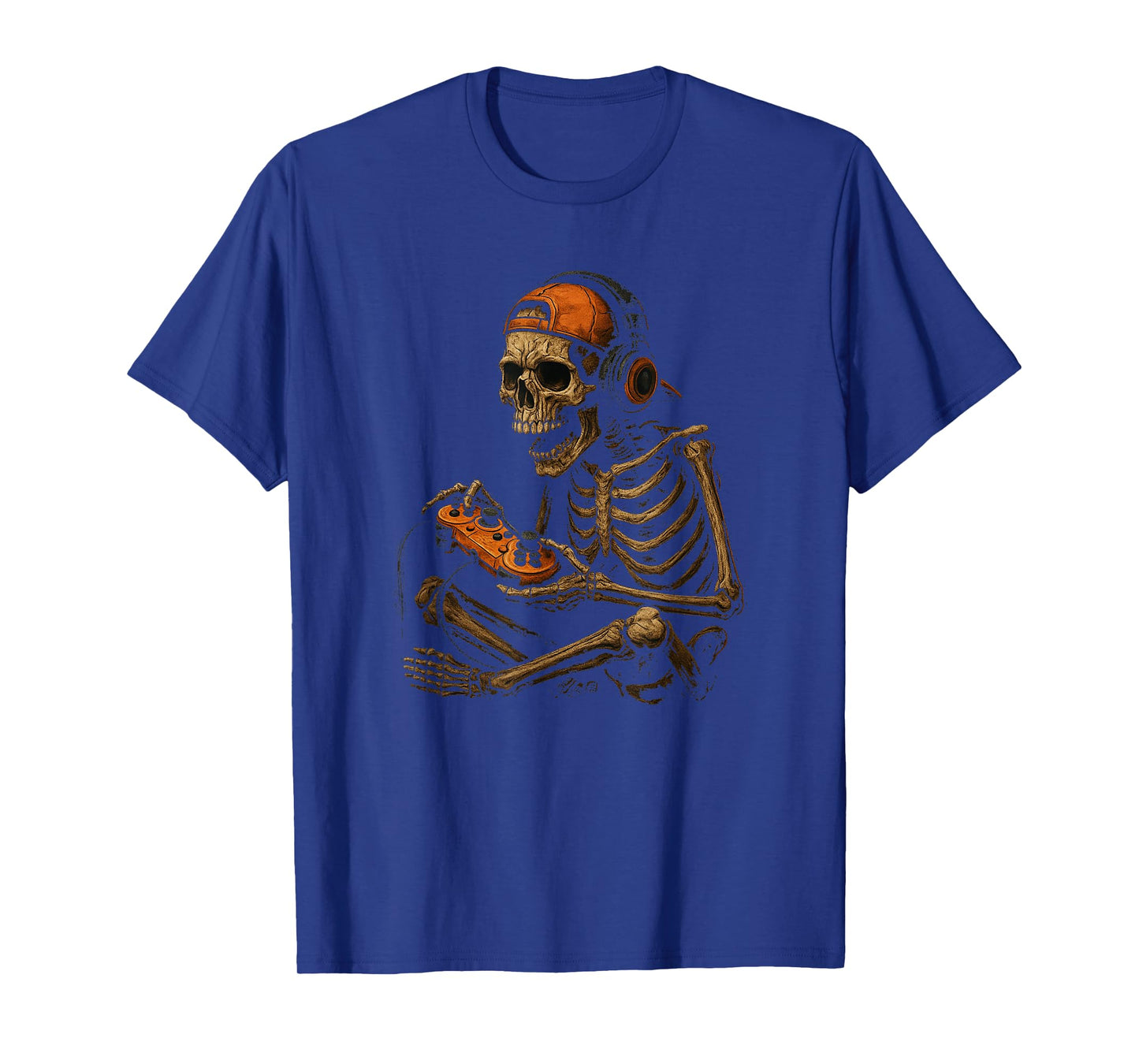 Halloween Skeleton Gamer Headphones Controller Spooky Gaming T-Shirt