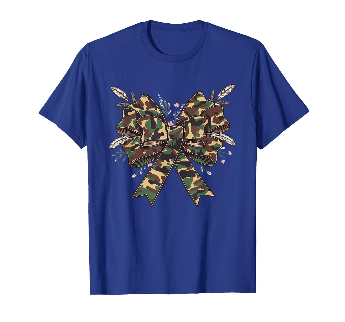 Coquette Camo Bow Camouflage Antlers Hunting Duck Women Girl T-Shirt