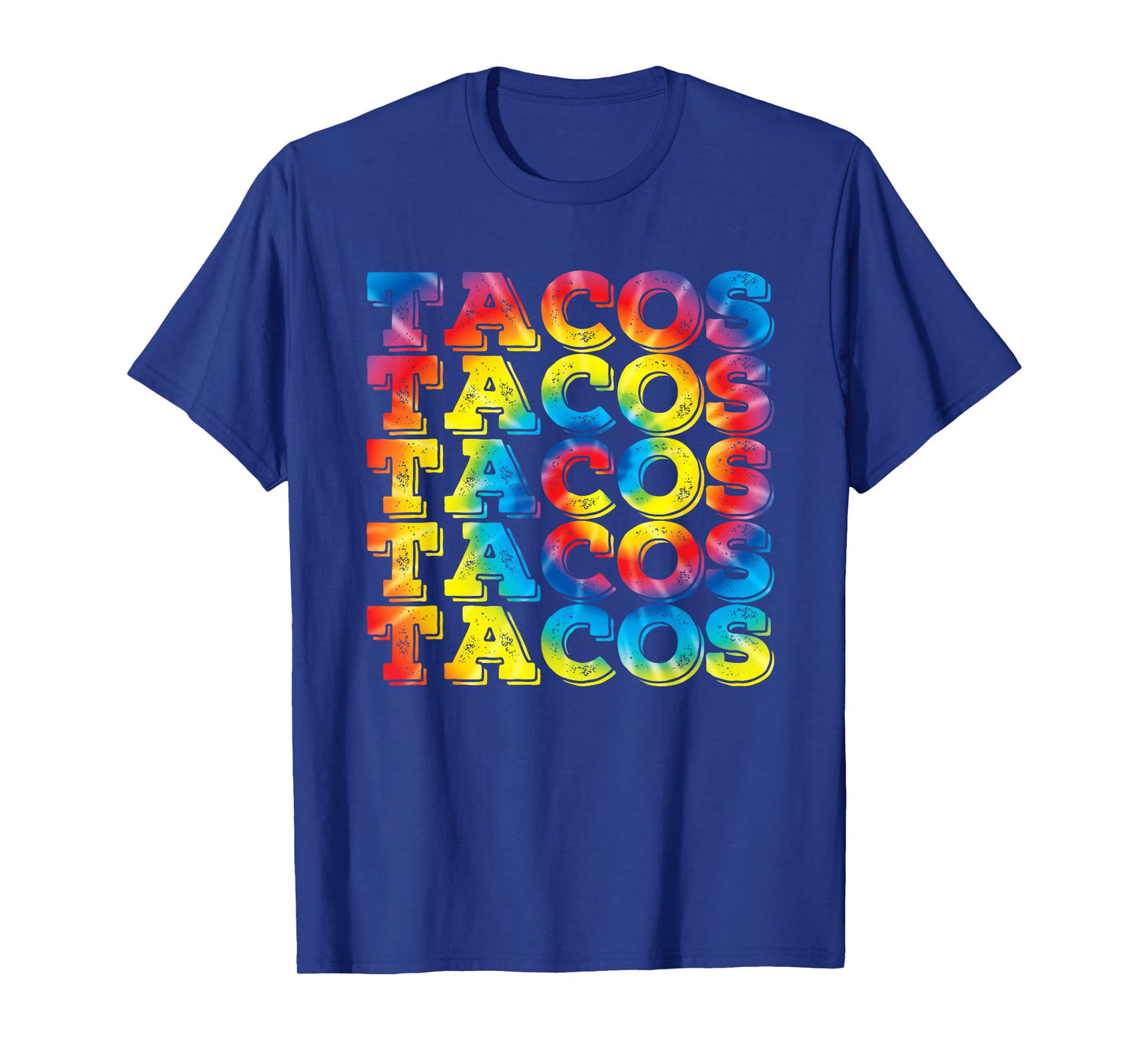 Retro Tacos Vintage Tie Dye Taco Tuesday Mexican Tee T-Shirt